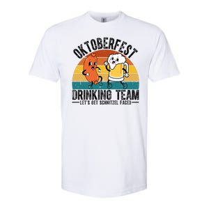 Oktoberfest Drinking Team Lets Get Schnitzel Faced Funny Softstyle CVC T-Shirt