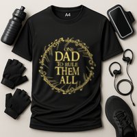 One Dad To Rule Them All Vintage Nerd Dad Father Day Apparel Performance Shirt