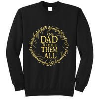 One Dad To Rule Them All Vintage Nerd Dad Father Day Apparel Sweatshirt