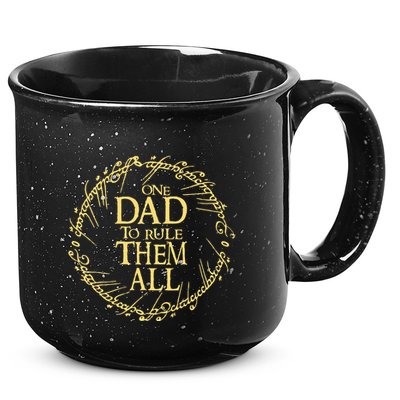One Dad To Rule Them All Vintage Nerd Dad Father Day Apparel 15oz Campfire Ceramic Mug
