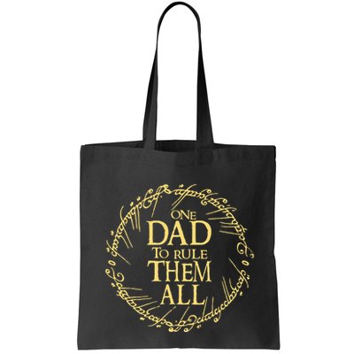 One Dad To Rule Them All Vintage Nerd Dad Father Day Apparel Bag