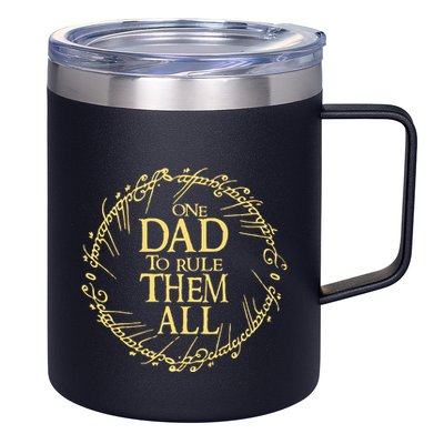 One Dad To Rule Them All Vintage Nerd Dad Father Day Apparel 12oz Stainless Steel Coffee Mug