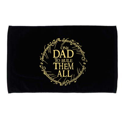 One Dad To Rule Them All Vintage Nerd Dad Father Day Apparel Microfiber Hand Towel