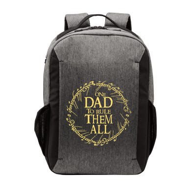 One Dad To Rule Them All Vintage Nerd Dad Father Day Apparel Vector Backpack