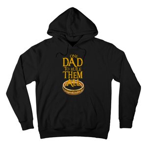 One Dad To Rule Them All Nerd Dad FatherS Day Gift Hoodie