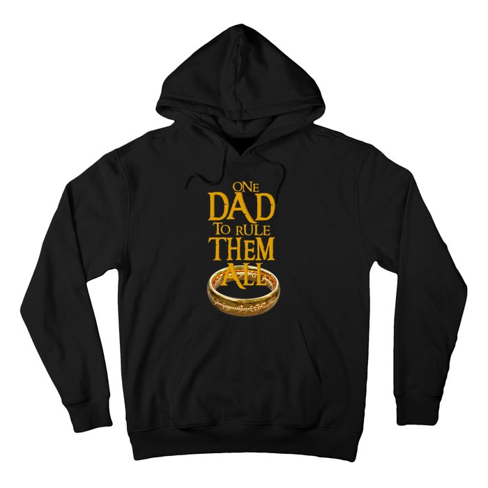 One Dad To Rule Them All Nerd Dad FatherS Day Gift Hoodie