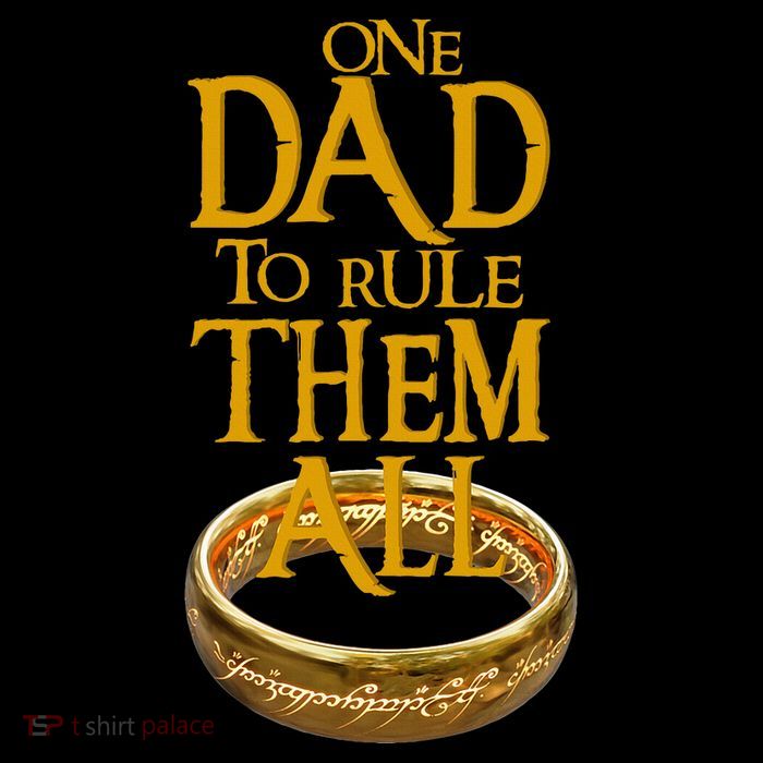 One Dad To Rule Them All Nerd Dad FatherS Day Gift T-Shirt