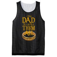 One Dad To Rule Them All Nerd Dad FatherS Day Gift Mesh Reversible Basketball Jersey Tank