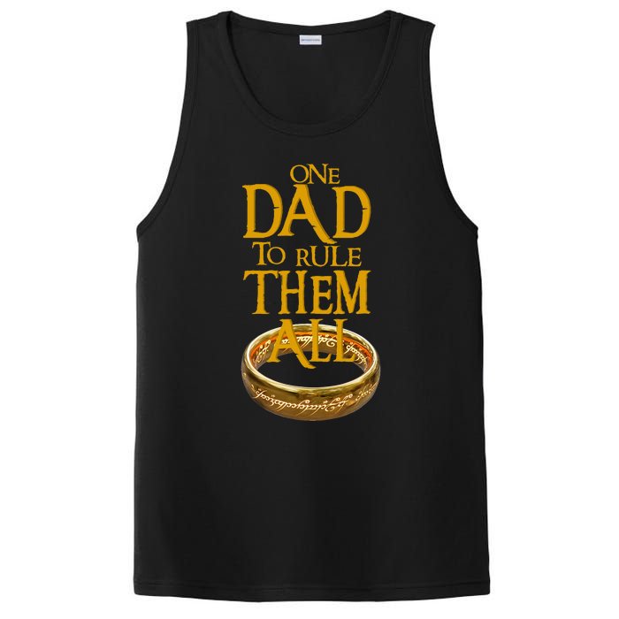 One Dad To Rule Them All Nerd Dad FatherS Day Gift PosiCharge Competitor Tank