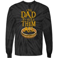 One Dad To Rule Them All Nerd Dad FatherS Day Gift Tie-Dye Long Sleeve Shirt