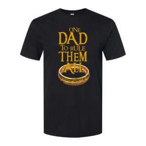 One Dad To Rule Them All Nerd Dad FatherS Day Gift Softstyle CVC T-Shirt