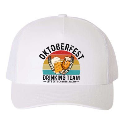 Oktoberfest Drinking Team Let’S Get Schnitzel Faced Beer Lover Yupoong Adult 5-Panel Trucker Hat