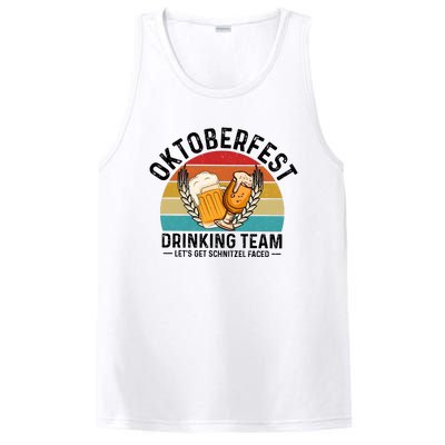 Oktoberfest Drinking Team Let’S Get Schnitzel Faced Beer Lover PosiCharge Competitor Tank