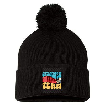 Oktoberfest Drinking Team Beer Lover Drinking Pom Pom 12in Knit Beanie