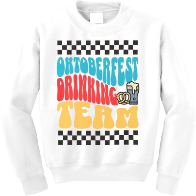 Oktoberfest Drinking Team Beer Lover Drinking Kids Sweatshirt