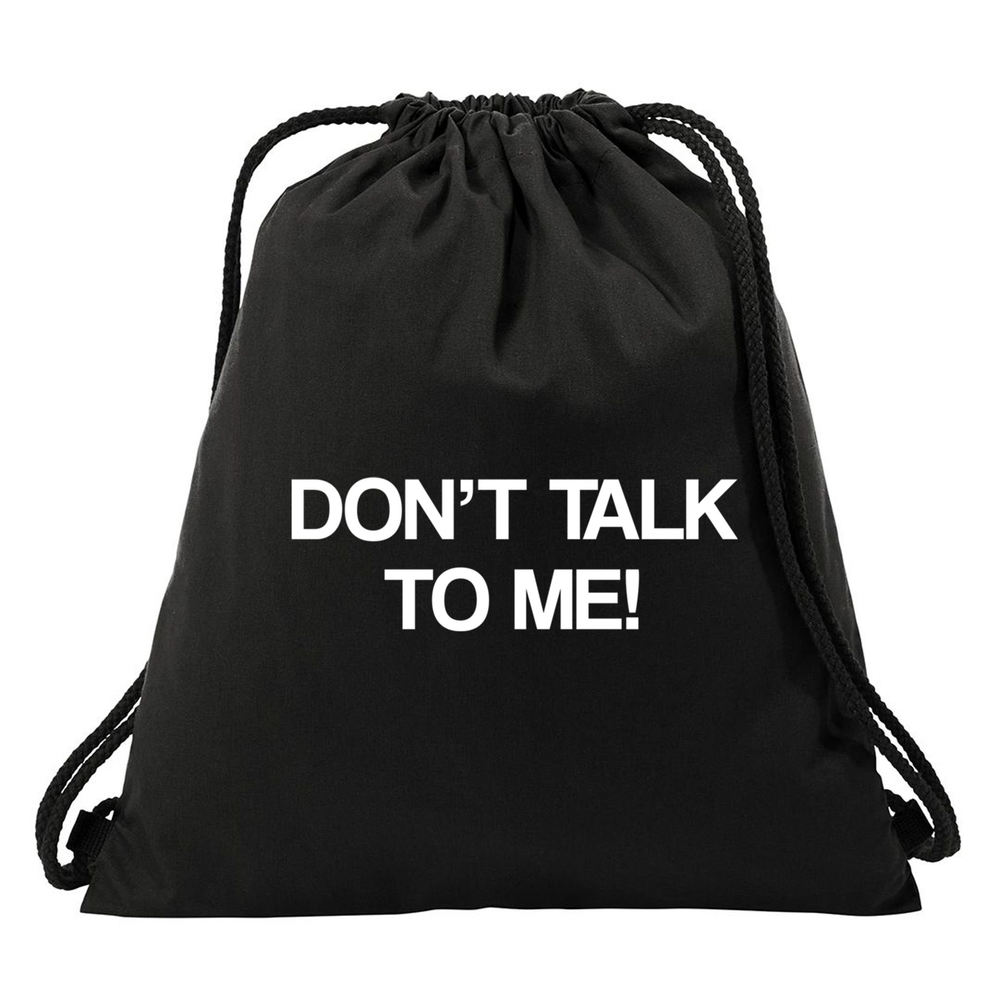 Original Dont Talk To Me! Funny Masked Performer Costume Gift Drawstring Bag