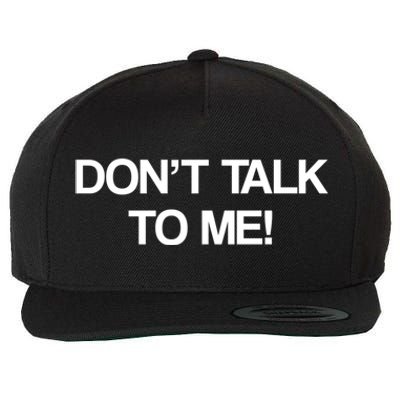 Original Dont Talk To Me! Funny Masked Performer Costume Gift Wool Snapback Cap