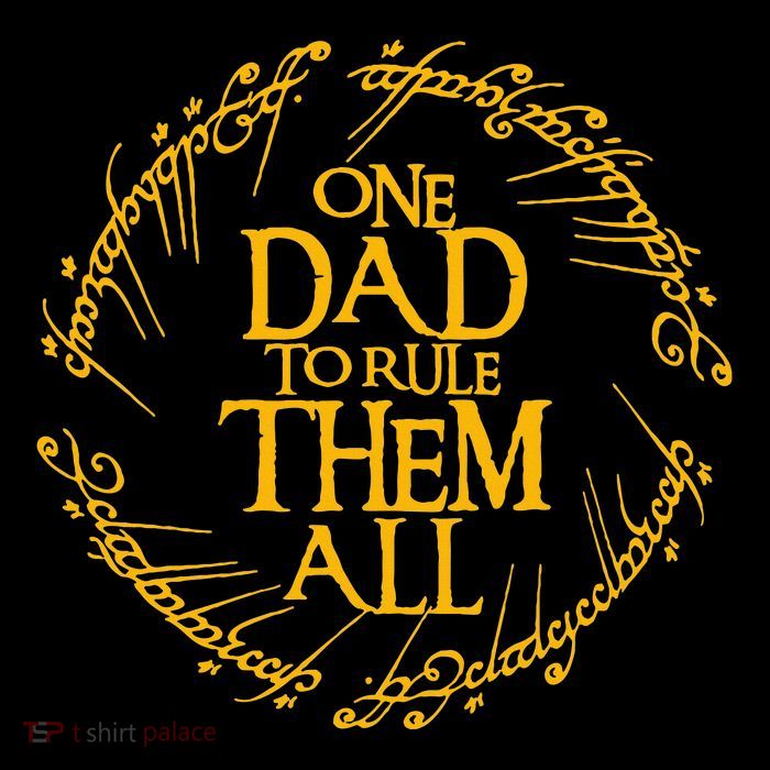 One Dad To Rule Them All Fathers Day 7-Panel Snapback Hat
