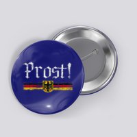 Oktoberfest Drinking Vintage German Flag Prost Button