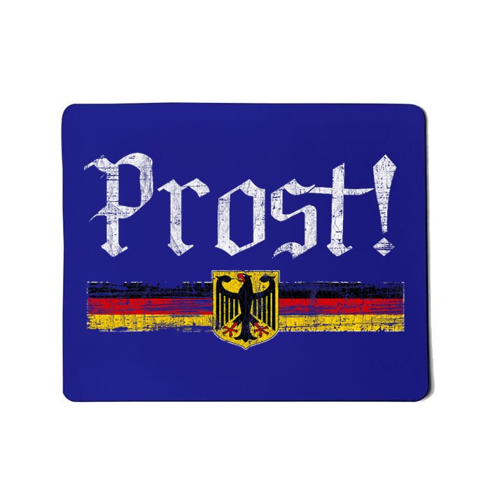 Oktoberfest Drinking Vintage German Flag Prost Mousepad