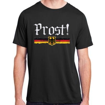 Oktoberfest Drinking Vintage German Flag Prost Adult ChromaSoft Performance T-Shirt