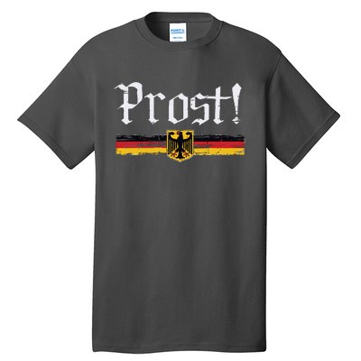 Oktoberfest Drinking Vintage German Flag Prost Tall T-Shirt