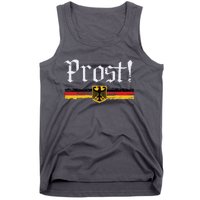 Oktoberfest Drinking Vintage German Flag Prost Tank Top