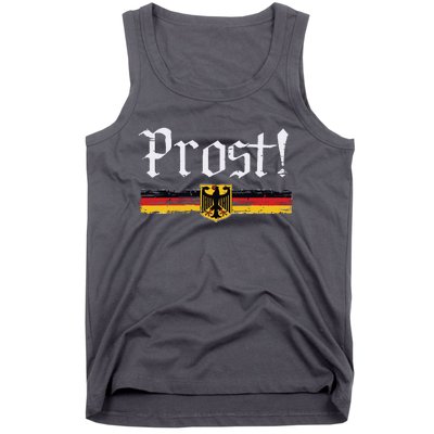 Oktoberfest Drinking Vintage German Flag Prost Tank Top