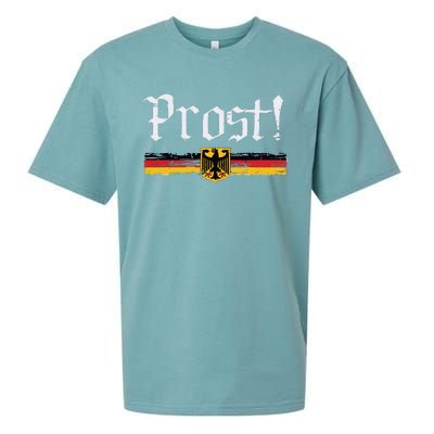 Oktoberfest Drinking Vintage German Flag Prost Sueded Cloud Jersey T-Shirt