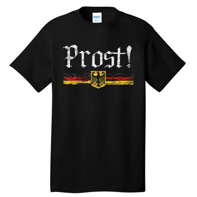 Oktoberfest Drinking Vintage German Flag Prost Tall T-Shirt