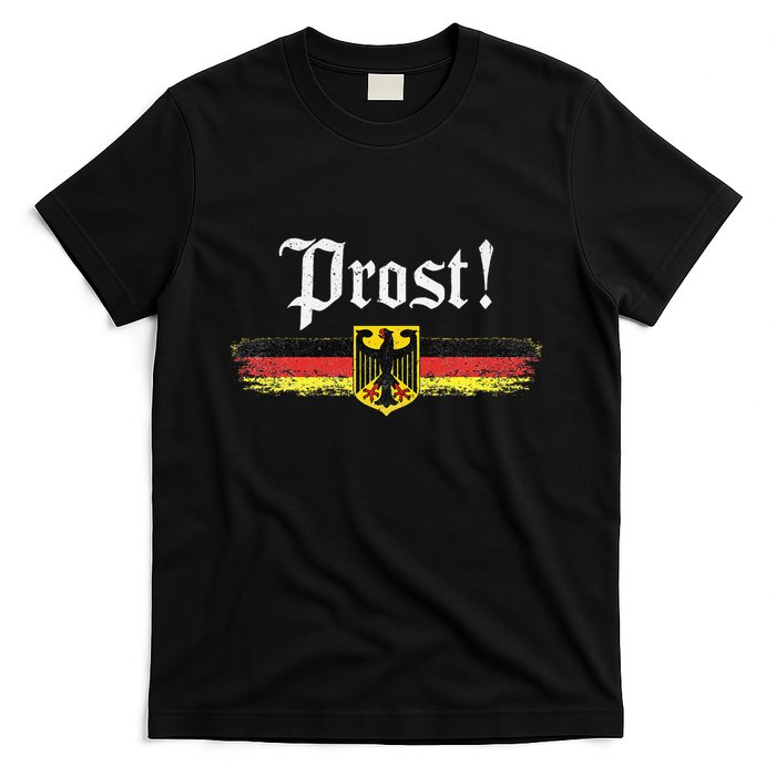 Oktoberfest Drinking Vintage German Flag Prost T-Shirt