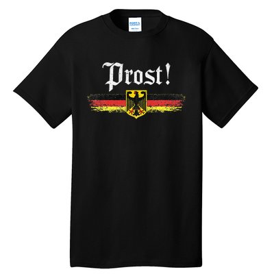 Oktoberfest Drinking Vintage German Flag Prost Tall T-Shirt