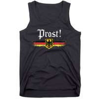 Oktoberfest Drinking Vintage German Flag Prost Tank Top