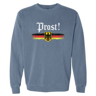 Oktoberfest Drinking Vintage German Flag Prost Garment-Dyed Sweatshirt