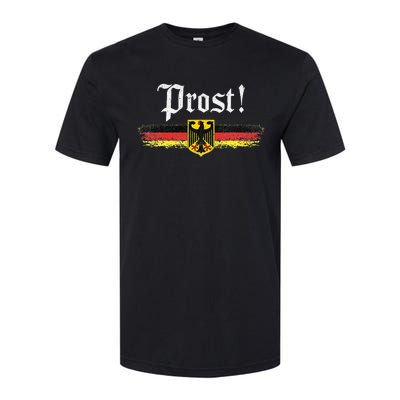 Oktoberfest Drinking Vintage German Flag Prost Softstyle CVC T-Shirt