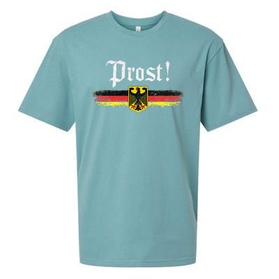 Oktoberfest Drinking Vintage German Flag Prost Sueded Cloud Jersey T-Shirt