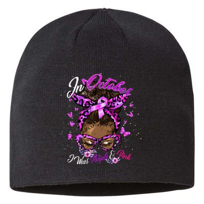 October Domestic Violence & Breast Cancer Awareness Sustainable Beanie