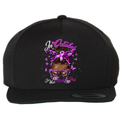 October Domestic Violence & Breast Cancer Awareness Wool Snapback Cap