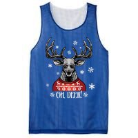 Oh Deer Vintage Christmas Retro Cool Old Fashioned Hirsch Funny Gift Mesh Reversible Basketball Jersey Tank