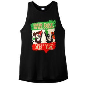 Our Day Will Come Tiocfaidh Ar La Ladies PosiCharge Tri-Blend Wicking Tank