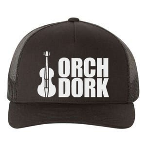 Orch Dork With Violin Cello String Instrument Yupoong Adult 5-Panel Trucker Hat