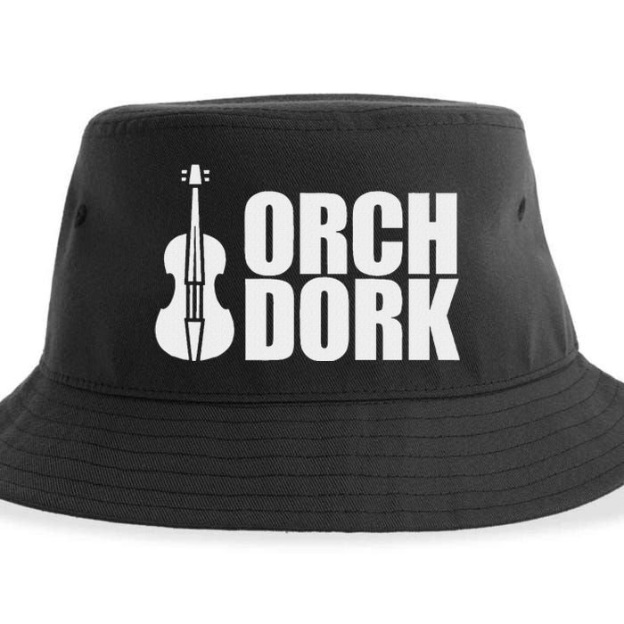 Orch Dork With Violin Cello String Instrument Sustainable Bucket Hat