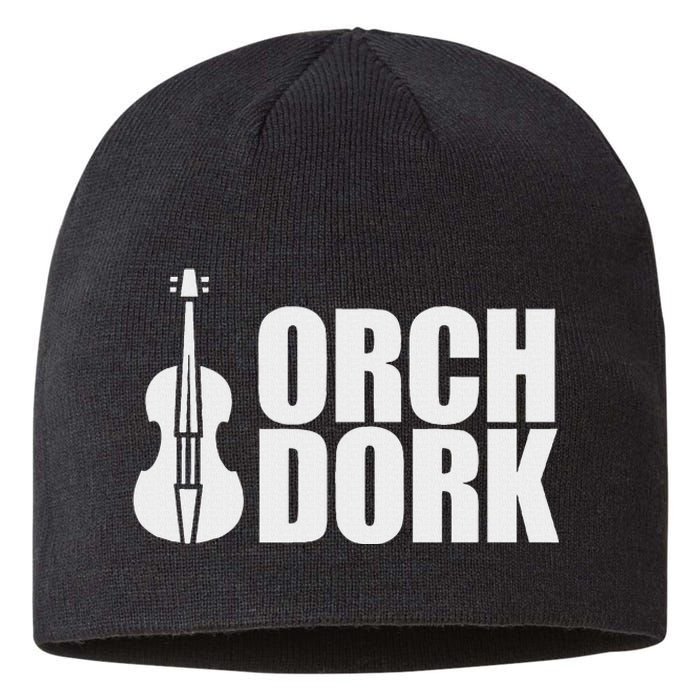 Orch Dork With Violin Cello String Instrument Sustainable Beanie