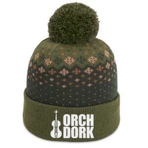 Orch Dork With Violin Cello String Instrument The Baniff Cuffed Pom Beanie