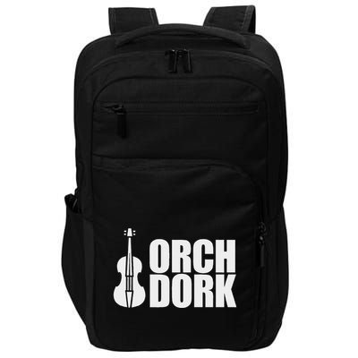 Orch Dork With Violin Cello String Instrument Impact Tech Backpack