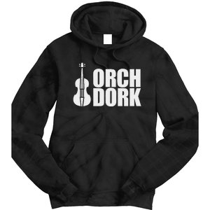 Orch Dork With Violin Cello String Instrument Tie Dye Hoodie