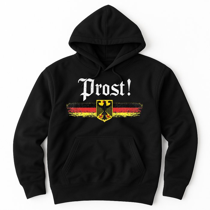 Oktoberfest Drinking Women Vintage German Flag Prost Hoodie