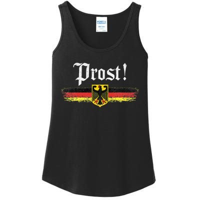 Oktoberfest Drinking Women Vintage German Flag Prost Ladies Essential Tank