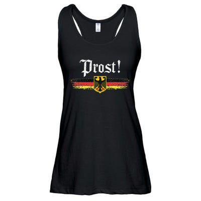 Oktoberfest Drinking Women Vintage German Flag Prost Ladies Essential Flowy Tank