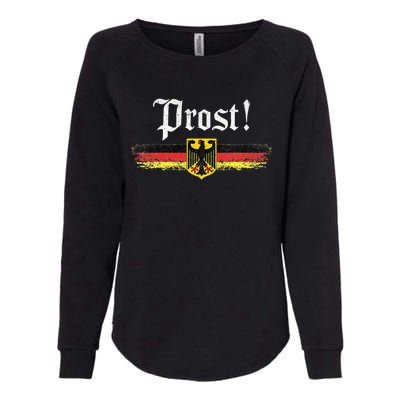 Oktoberfest Drinking Women Vintage German Flag Prost Womens California Wash Sweatshirt